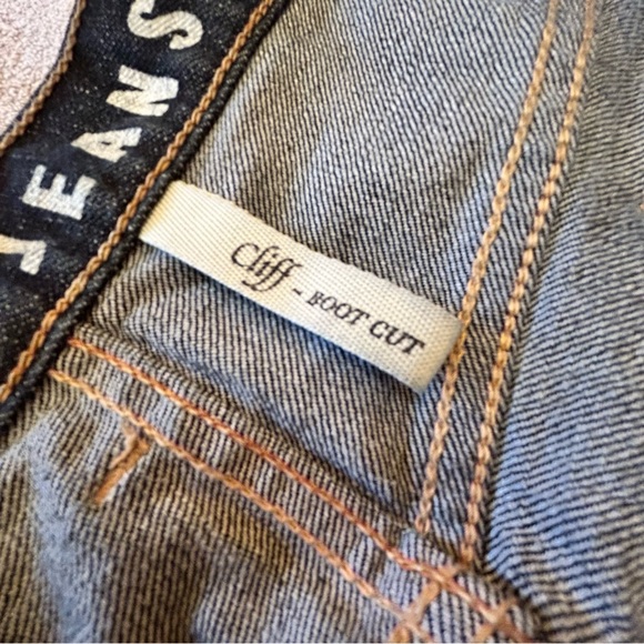 Guess blue men's Cliff boot cut jeans Size 36 - Picture 6 of 10